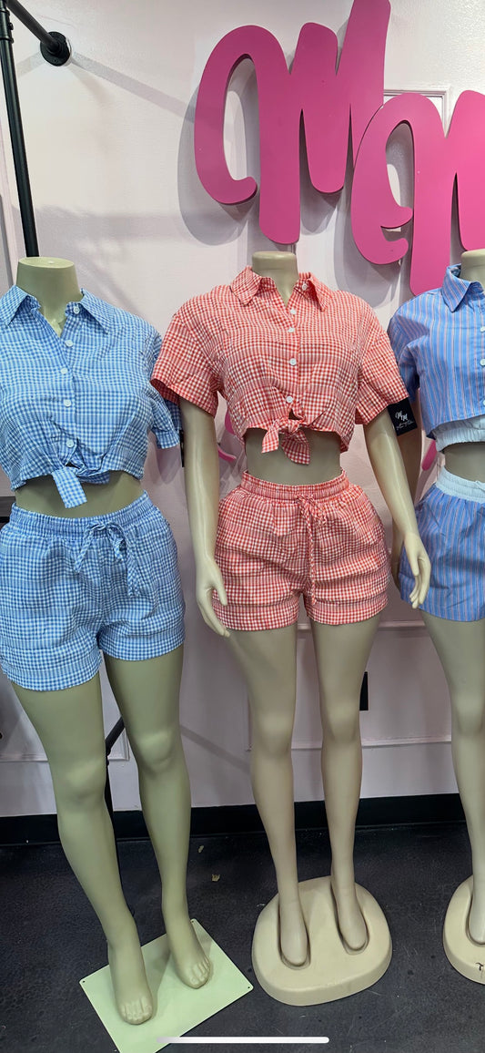 Checker Short Set